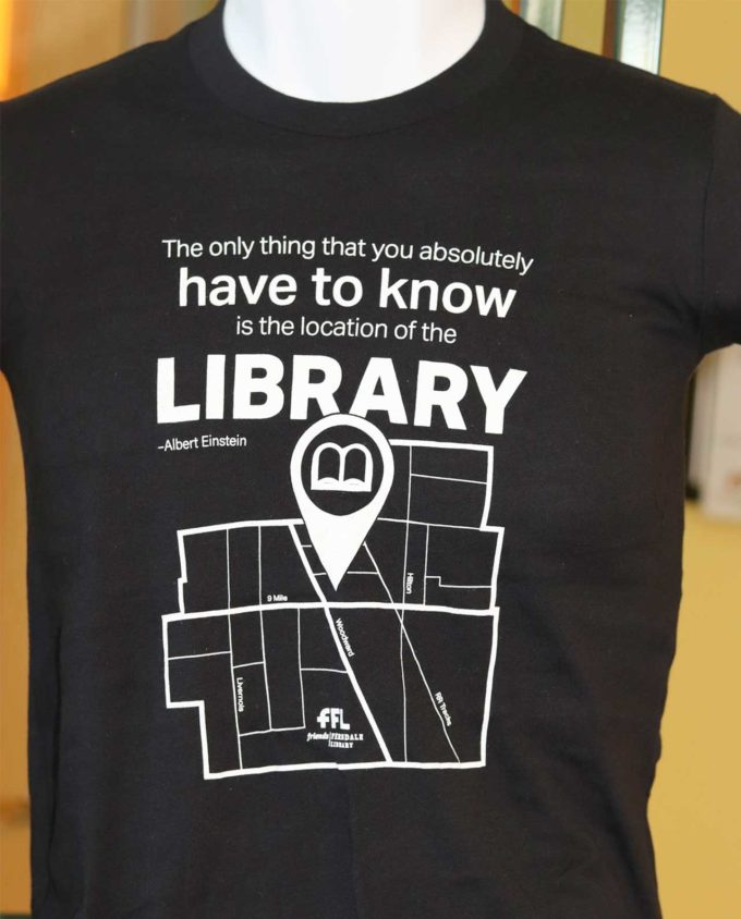 Location of the Library T-shirt