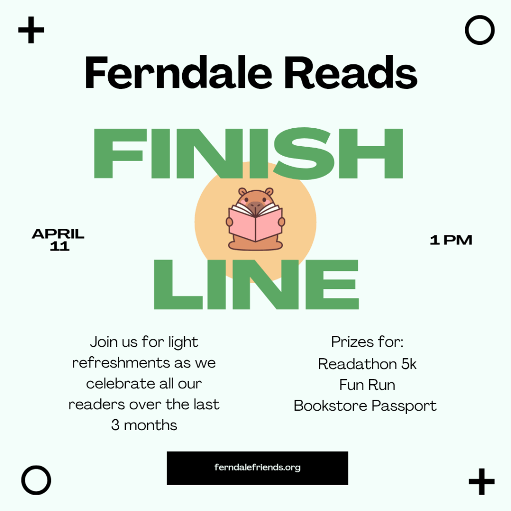 info image for the Ferndale Reads Finish line